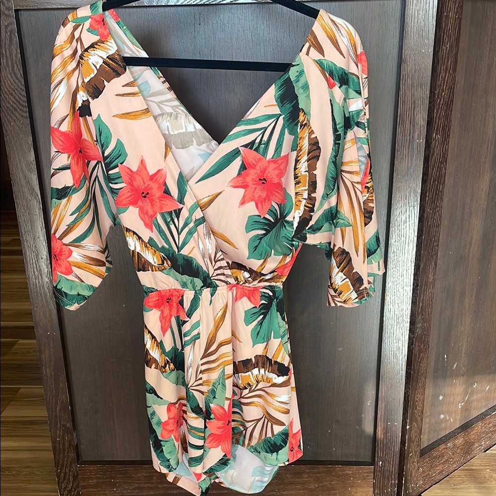 VENUS Floral with Tropical Print romper.